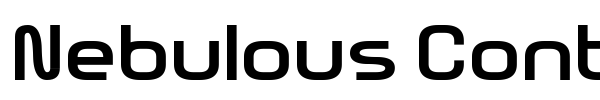 Nebulous Content font preview